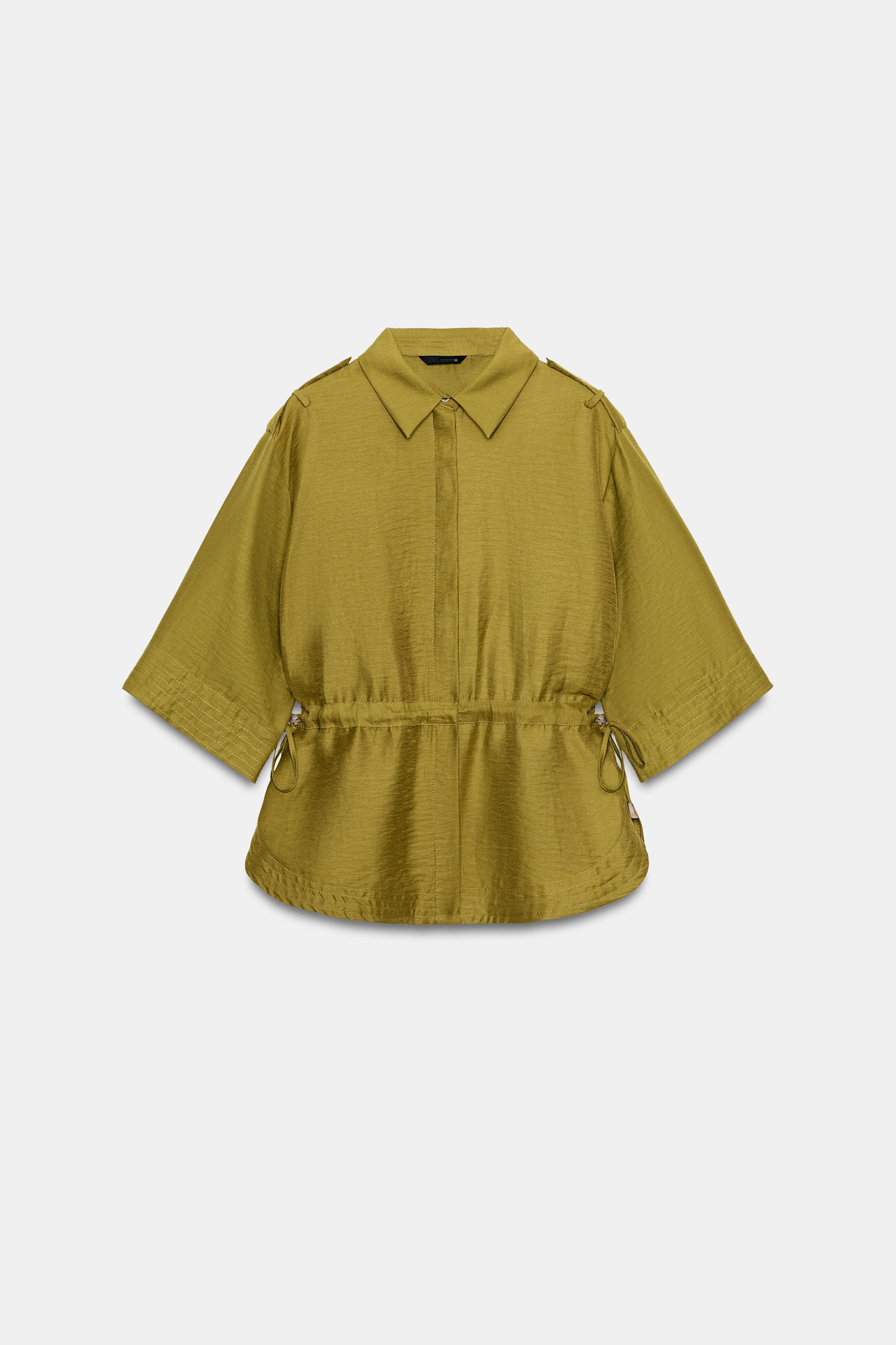 CHEMISE SAFARI AVEC LIN ET CORDONS